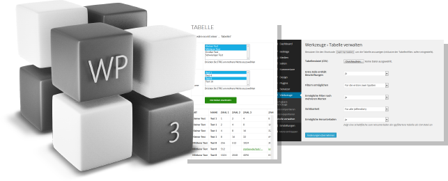 WP3 Table Provider Screenshot